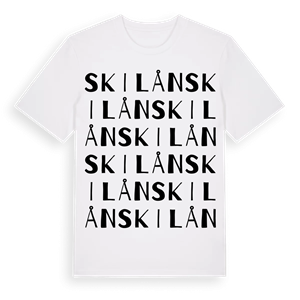 Skilån ordlek t-shirt – ekologisk bomull t-shirt från Pinshirt
