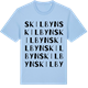 Blue Soul t-shirt med Skilbyn ordlek t-shirt
