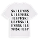 Skilbyn ordlek t-shirt