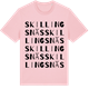 Pink Cotton t-shirt med Skillingsnäs ordlek t-shirt