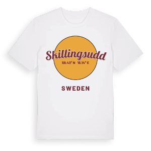 Skillingsudd cirkel t-shirt – ekologisk bomull t-shirt från Pinshirt