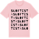 Pink Cotton t-shirt med Skoftesta ordlek t-shirt