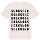 Vintage White t-shirt med Skogsberg ordlek t-shirt