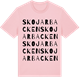 Pink Cotton t-shirt med Skojarbacken ordlek t-shirt