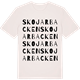 Vintage White t-shirt med Skojarbacken ordlek t-shirt