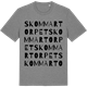 Mid Heather Gray t-shirt med Skommartorpet ordlek t-shirt