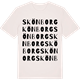 Vintage White t-shirt med Skönborg ordlek t-shirt