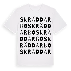 Skräddarbo ordlek t-shirt – ekologisk bomull t-shirt från Pinshirt