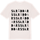 Vintage White t-shirt med Skräddars ordlek t-shirt