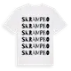 White t-shirt med Skrampbo ordlek t-shirt