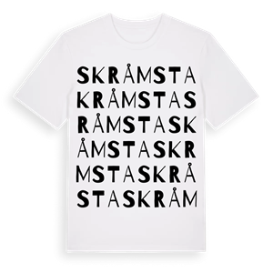 Skråmsta ordlek t-shirt – ekologisk bomull t-shirt från Pinshirt