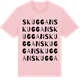 Pink Cotton t-shirt med Skuggan ordlek t-shirt