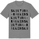 Mid Heather Gray t-shirt med Skultuna-Rålken ordlek t-shirt