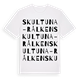 Skultuna-Rålken ordlek t-shirt