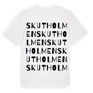 Skutholmen ordlek t-shirt – ekologisk bomull t-shirt från Pinshirt
