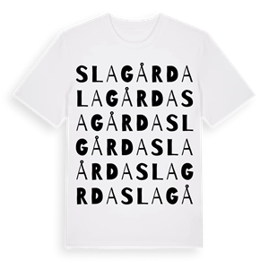 Slagårda ordlek t-shirt – ekologisk bomull t-shirt från Pinshirt