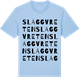 Blue Soul t-shirt med Slaggvreten ordlek t-shirt