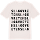 Vintage White t-shirt med Slaggvreten ordlek t-shirt