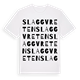 Slaggvreten ordlek t-shirt