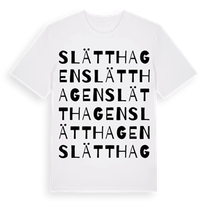 Slätthagen ordlek t-shirt – ekologisk bomull t-shirt från Pinshirt
