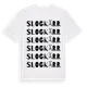White t-shirt med Slogkärr ordlek t-shirt