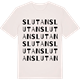 Vintage White t-shirt med Slutan ordlek t-shirt