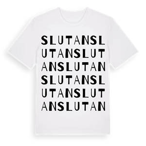 Slutan ordlek t-shirt – ekologisk bomull t-shirt från Pinshirt