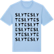 Blue Soul t-shirt med Slyte ordlek t-shirt