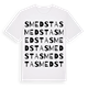 White t-shirt med Smedsta ordlek t-shirt