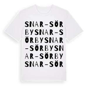 Snar-Sörby ordlek t-shirt – ekologisk bomull t-shirt från Pinshirt