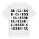White t-shirt med Snickars ordlek t-shirt