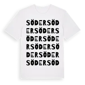 Söder ordlek t-shirt – ekologisk bomull t-shirt från Pinshirt