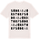 Vintage White t-shirt med Södra Björntorp ordlek t-shirt