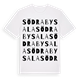 Södra Bysala ordlek t-shirt