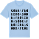 Blue Soul t-shirt med Södra Fröberga ordlek t-shirt