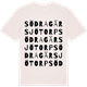 Vintage White t-shirt med Södra Gärsjötorp ordlek t-shirt