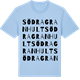 Blue Soul t-shirt med Södra Granhult ordlek t-shirt