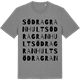 Mid Heather Gray t-shirt med Södra Granhult ordlek t-shirt