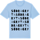 Blue Soul t-shirt med Södra Gryta ordlek t-shirt