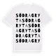 White t-shirt med Södra Gryta ordlek t-shirt
