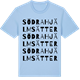 Blue Soul t-shirt med Södra Hjälmsätter ordlek t-shirt