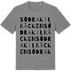 Mid Heather Gray t-shirt med Södra Kilbäcken ordlek t-shirt