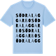 Blue Soul t-shirt med Södra Laggarbo ordlek t-shirt