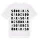 Södra Rasgärde ordlek t-shirt