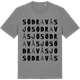Mid Heather Gray t-shirt med Södra Våsjö ordlek t-shirt