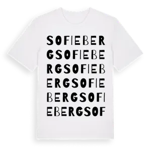 Sofieberg ordlek t-shirt – ekologisk bomull t-shirt från Pinshirt