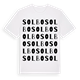 White t-shirt med Solbo ordlek t-shirt