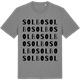 Mid Heather Gray t-shirt med Solbo ordlek t-shirt