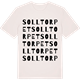 Vintage White t-shirt med Solltorpet ordlek t-shirt