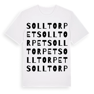 Solltorpet ordlek t-shirt – ekologisk bomull t-shirt från Pinshirt